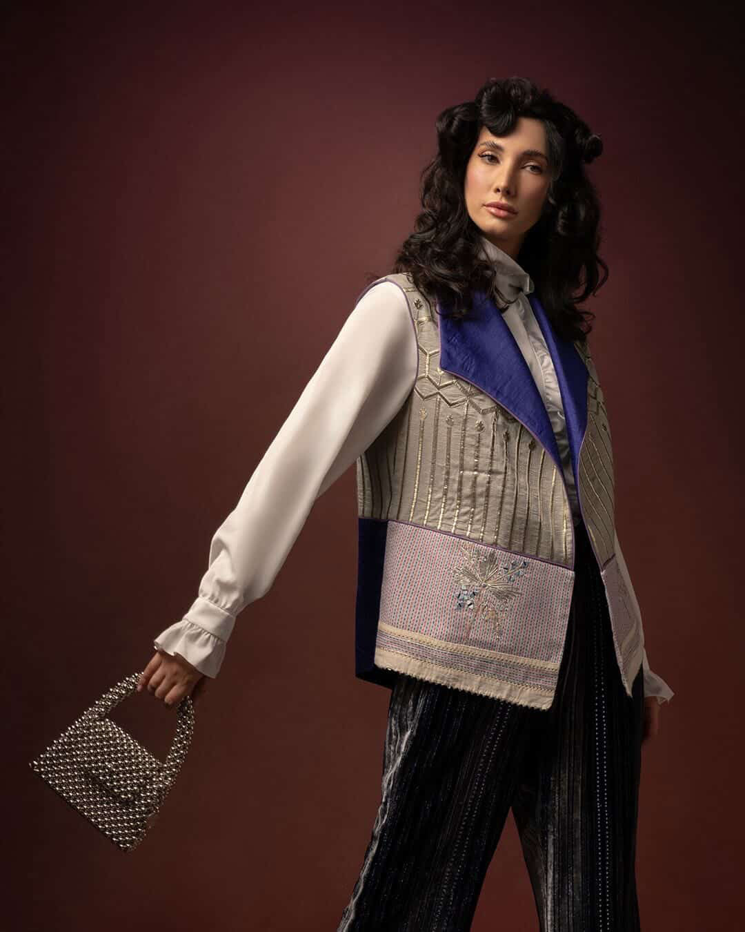 Handcrafted beaded designer bag by WONDER ROSE inspired by individuality and artistic craftsmanship curated by Dot By Nana