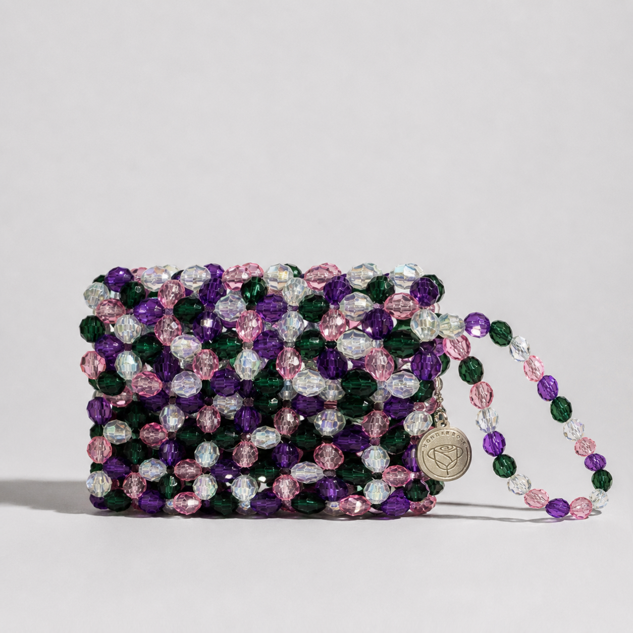 Lavender Mix Beaded Card Holder