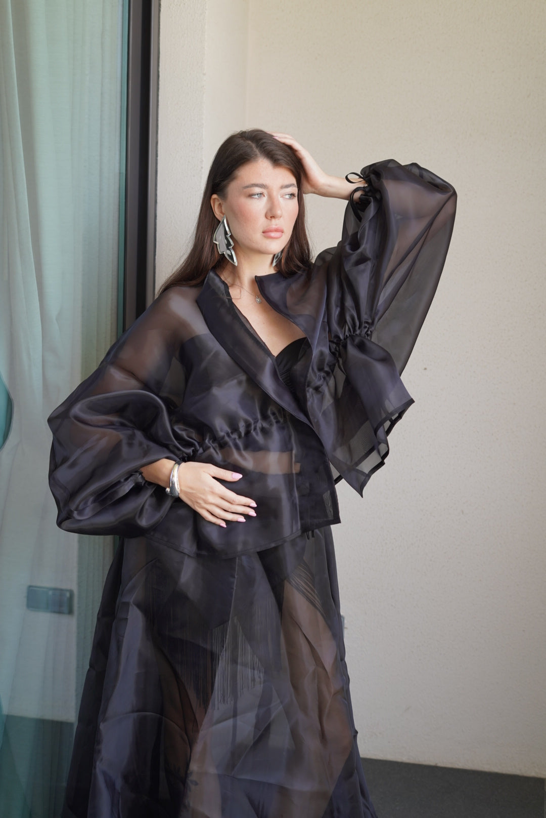The Glass Veil Skirt Black