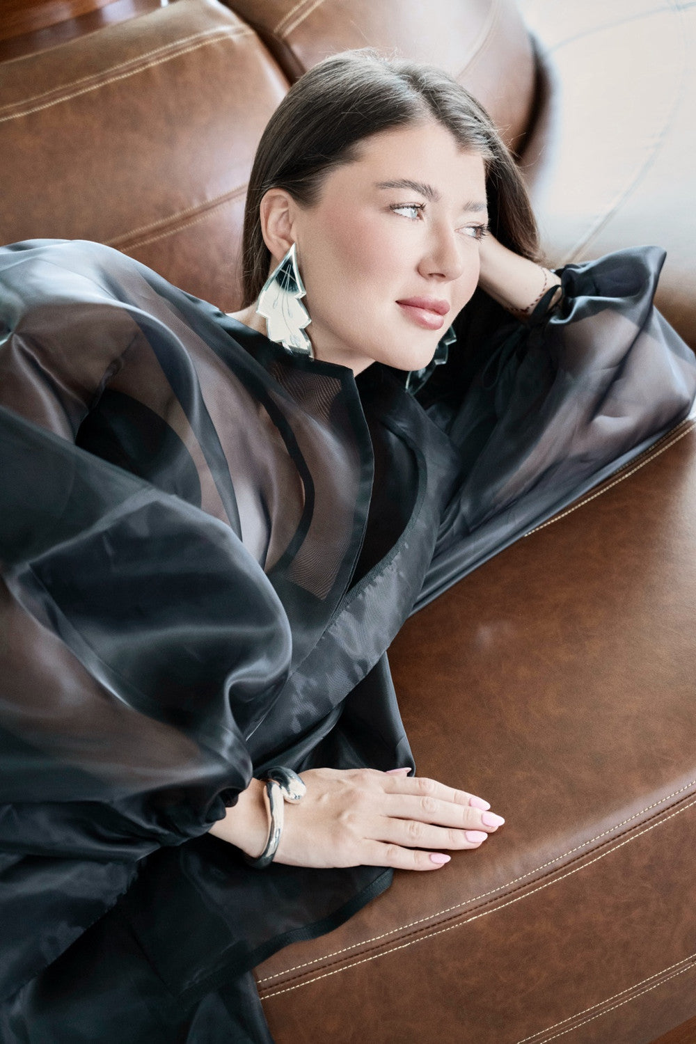 The Glass Veil Blazer Black