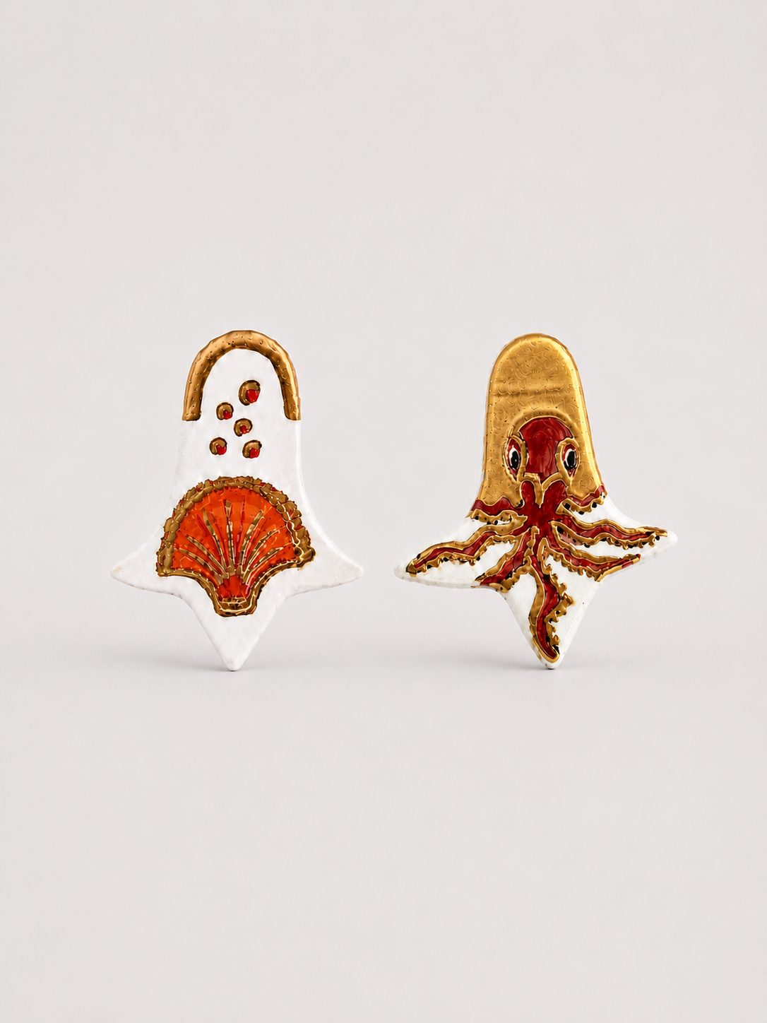 Octopus Shell Earrings