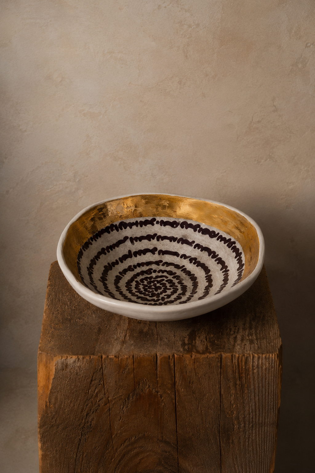 Gold & Script Bowl Set
