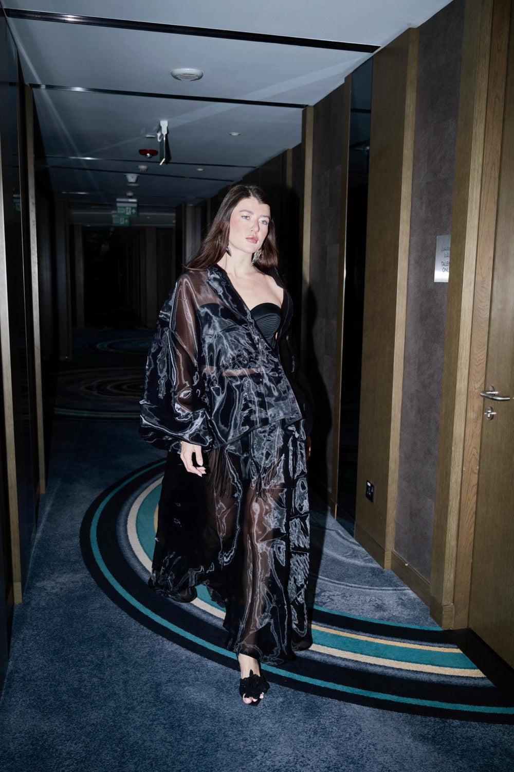 The Glass Veil Blazer Black