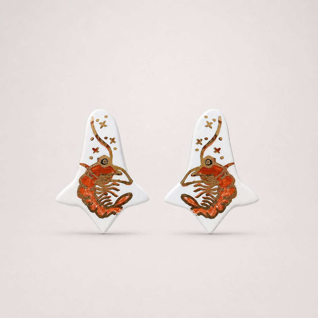 Shrimp Earrings