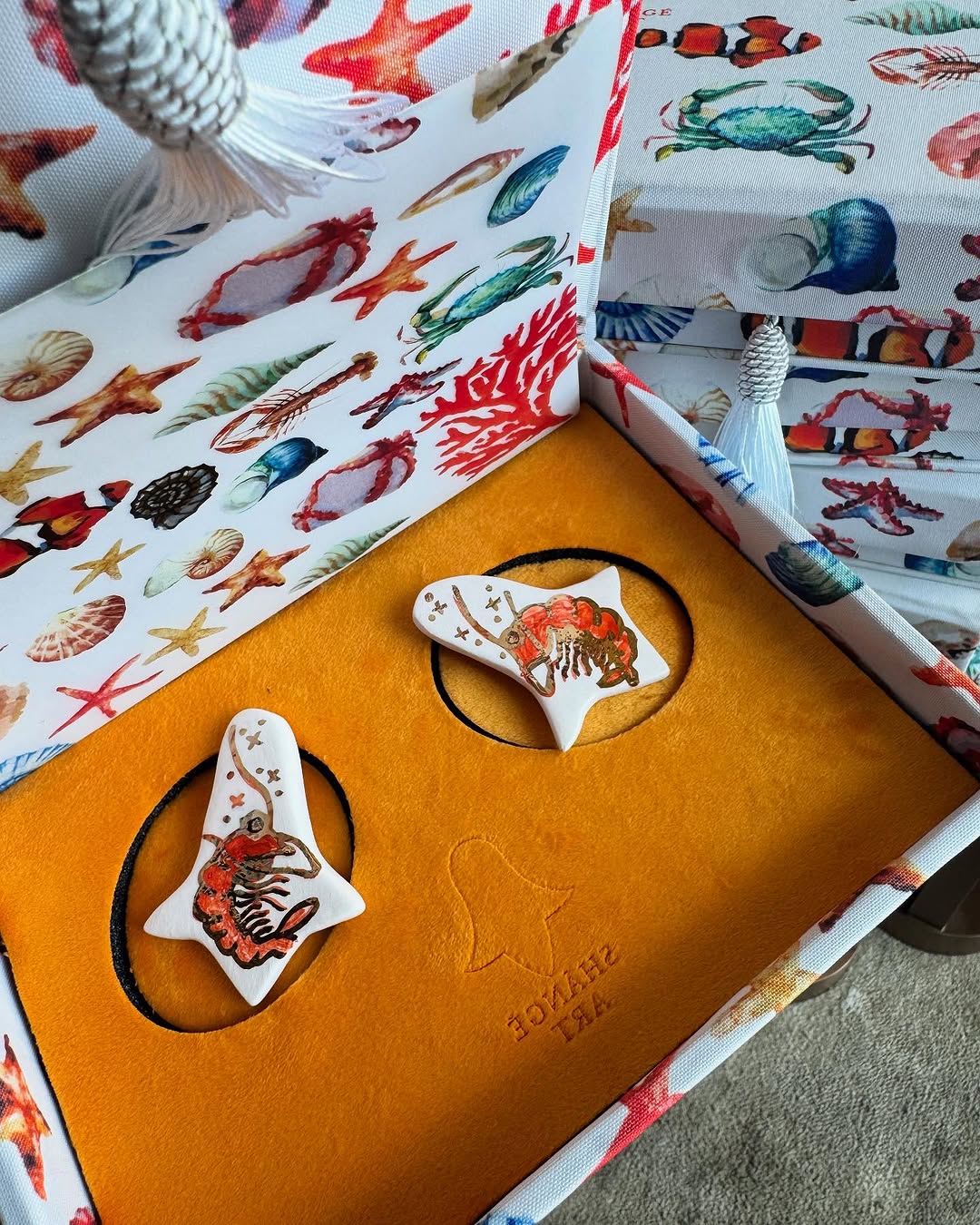 Shrimp Earrings