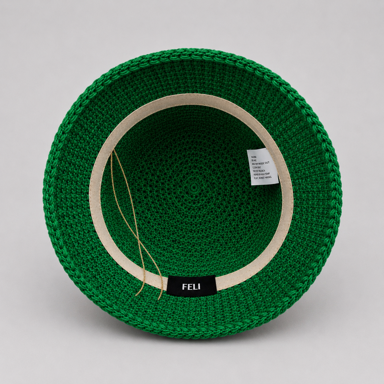 Green Straw Bucket Hat
