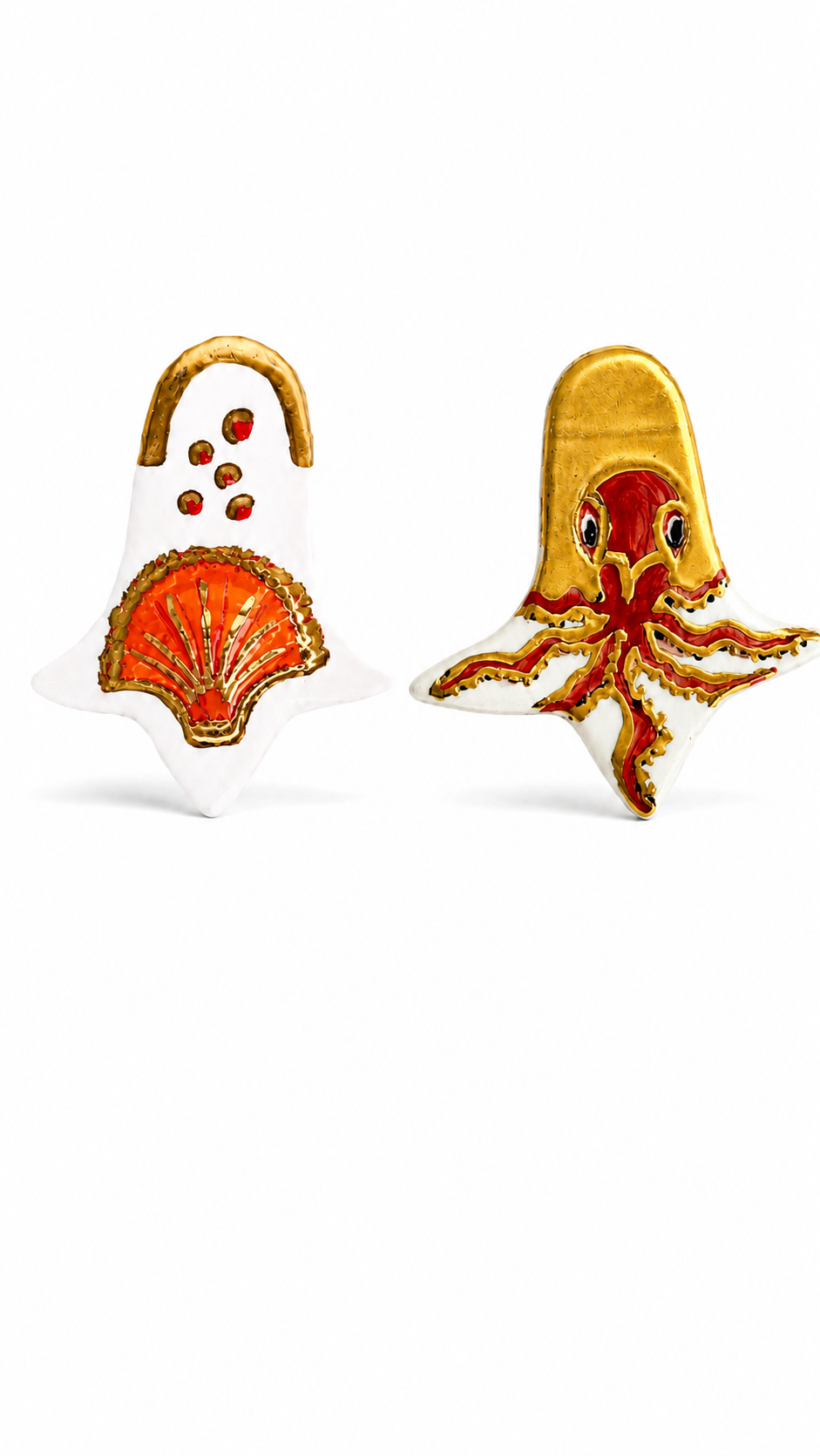 Octopus Shell Earrings