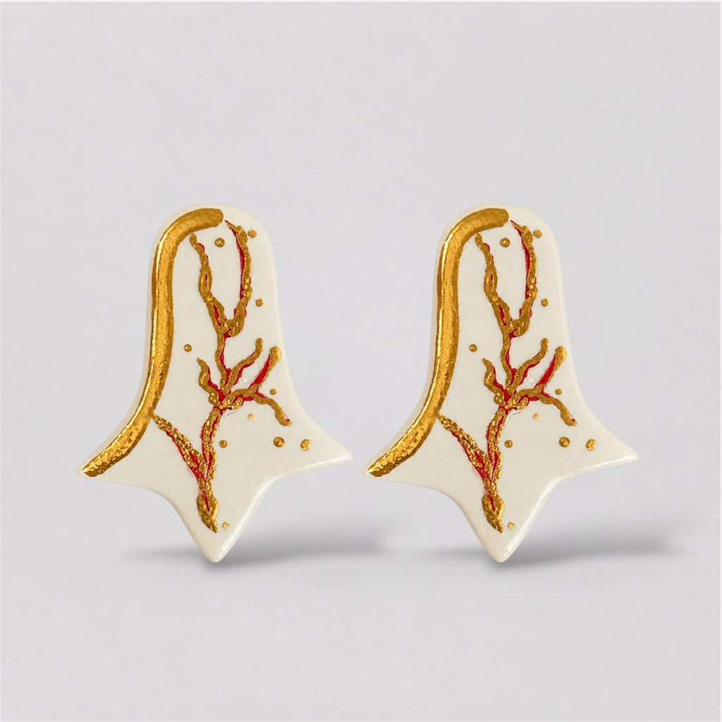 Red Coral Earrings