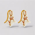 Red Coral Earrings