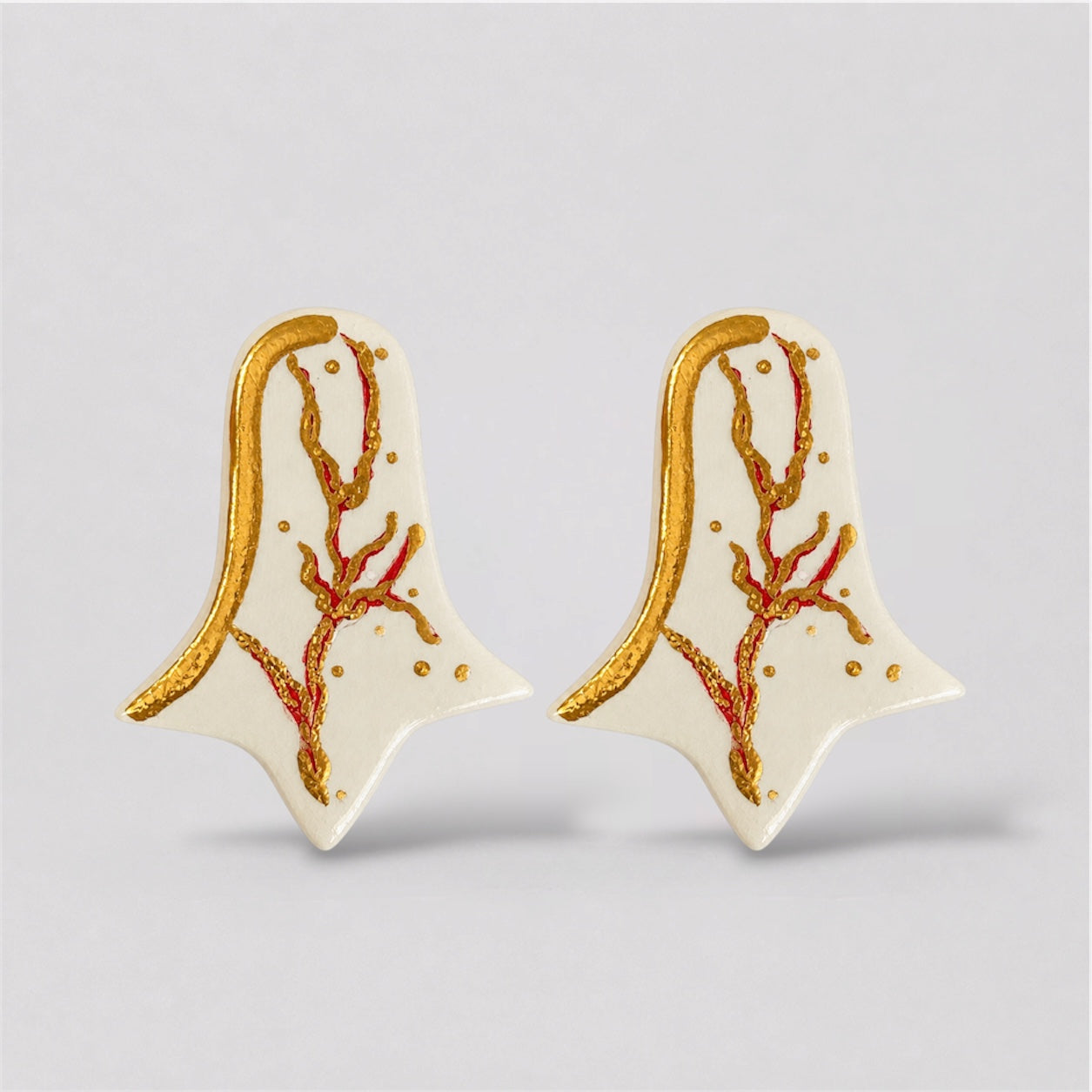 Red Coral Earrings