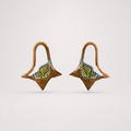 Green Shell Earrings