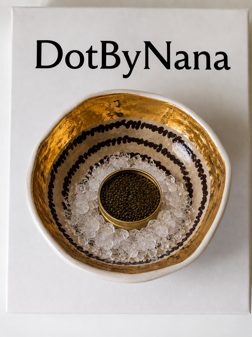 Gold & Script Bowl Set