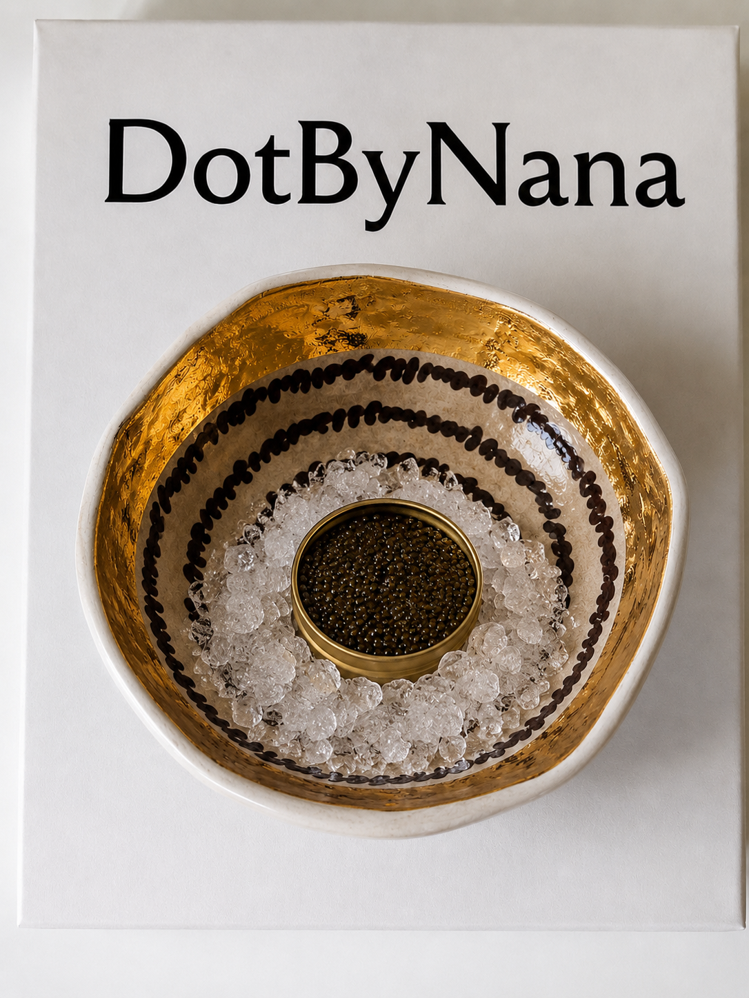 Gold & Script Bowl Set