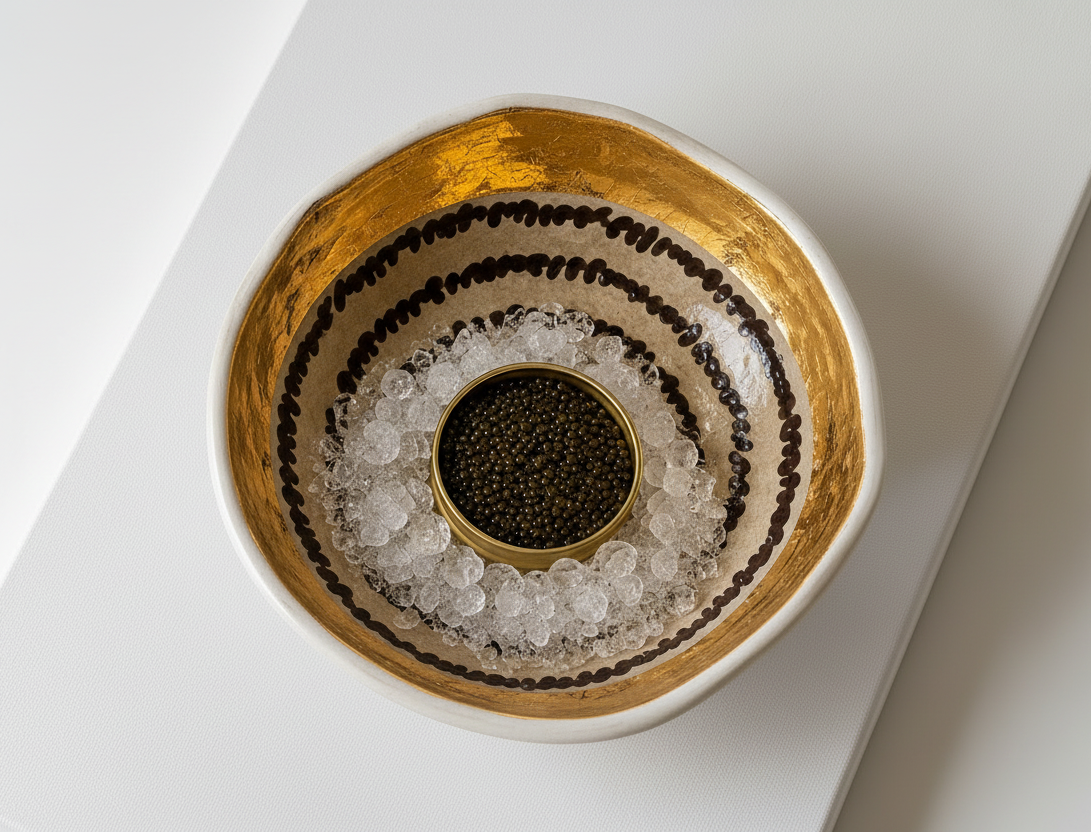 Gold & Script Bowl Set