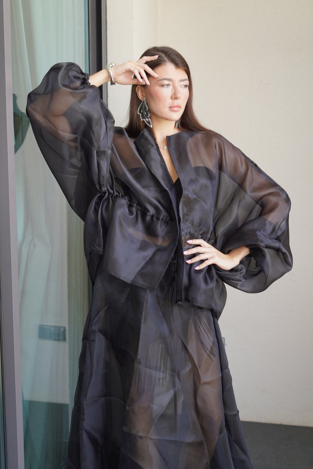 The Glass Veil Skirt Black