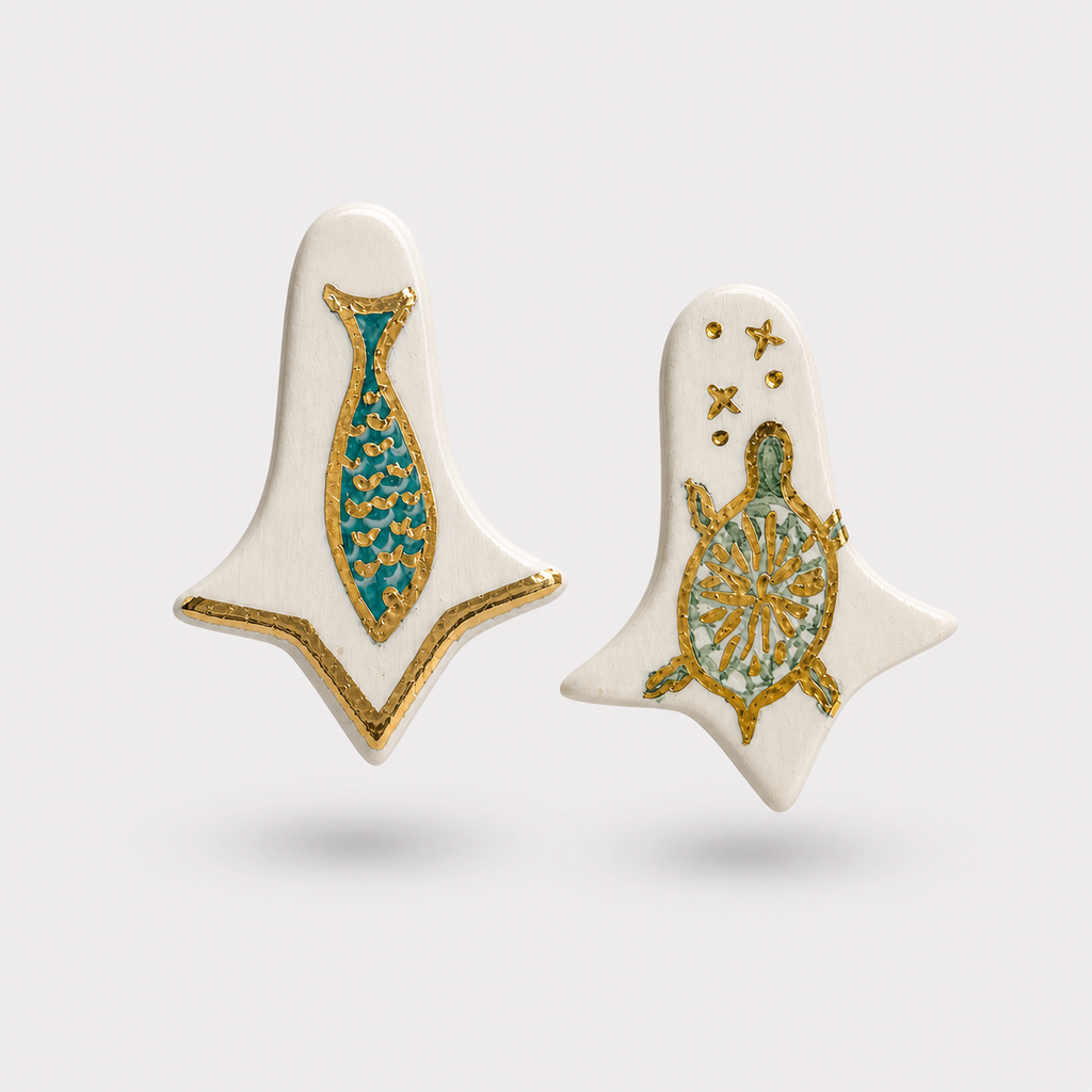Turtle & The Fish Earrings
