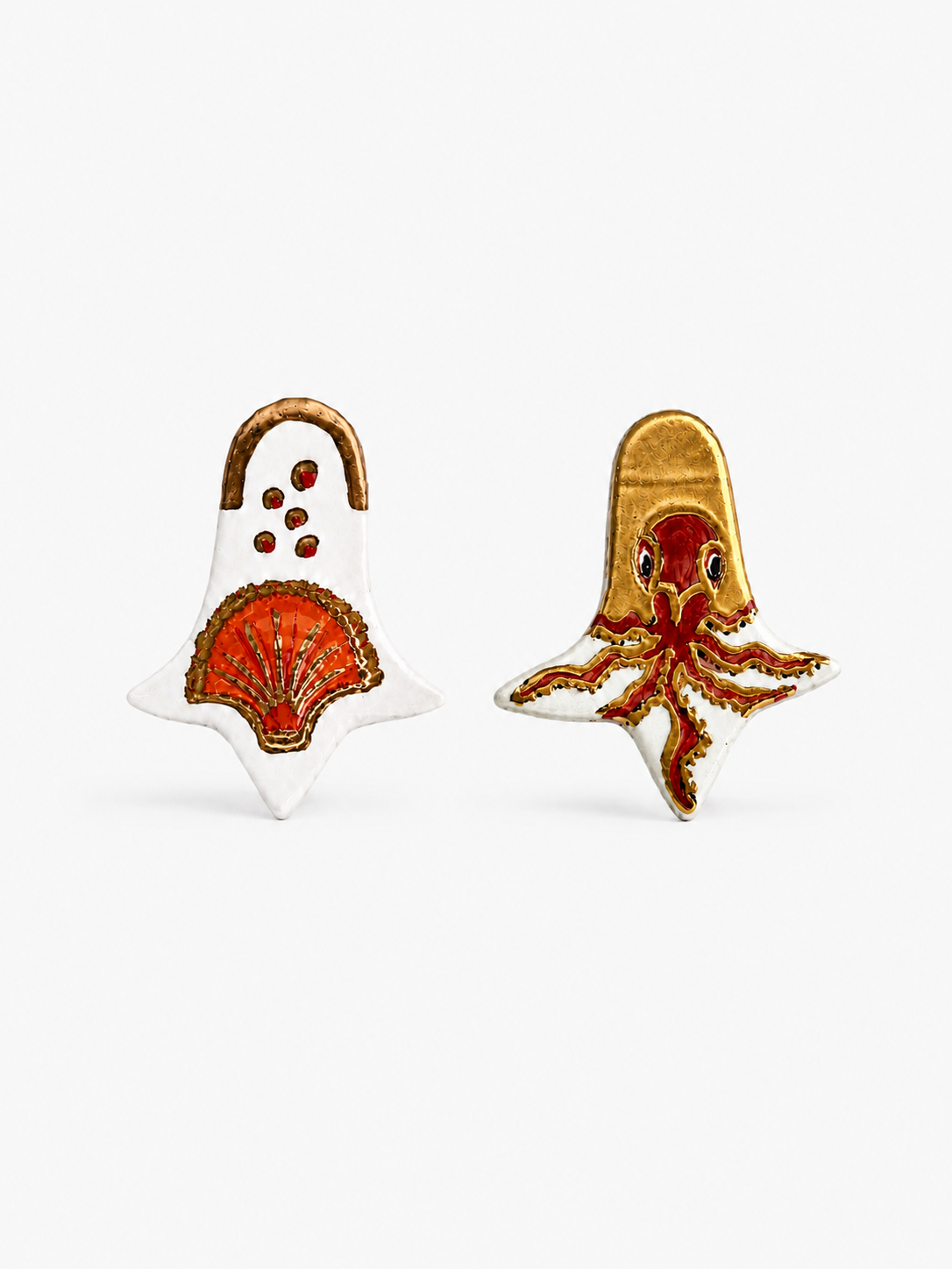 Octopus Shell Earrings