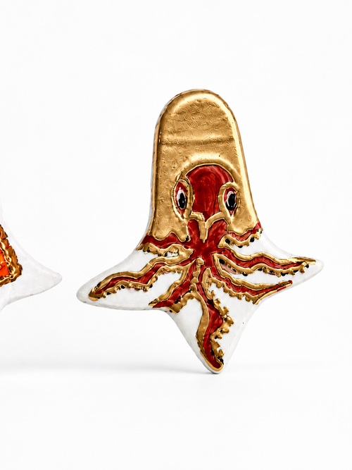 Octopus Shell Earrings