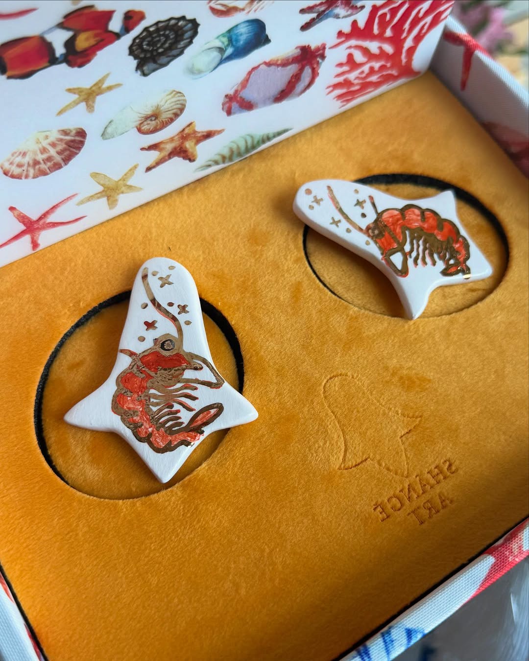 Shrimp Earrings